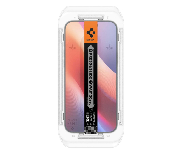 SPIGEN Szkło Hartowane Glas.TR 'Ez.Fit' do iPhone 16 Pro AGL07935 - 1279687 - zdjęcie 3